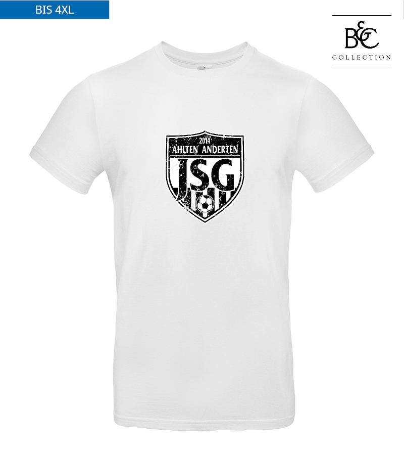 B&C Herren T-Shirt White "Uwe Frontprint"