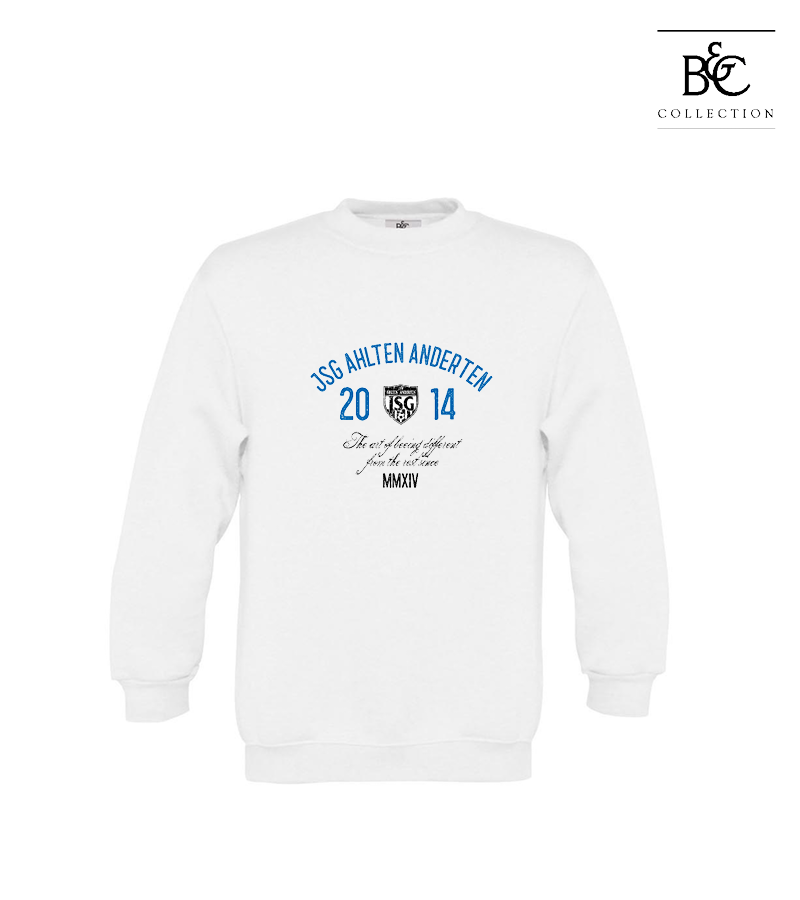 B&C Kinder Sweatshirt White "Isack"
