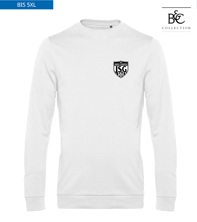 B&C Herren Sweatshirt White "Anton"