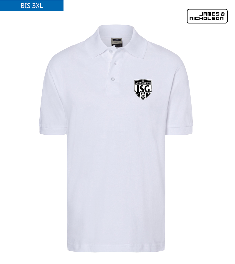 J+N Herren Polo-Shirt White "Anton"